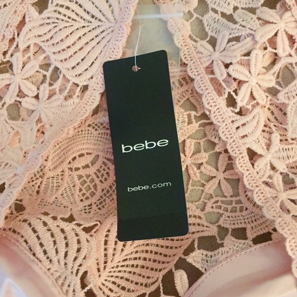 Band new with tags! Bebe open back lace dress - Picture 3 of 3